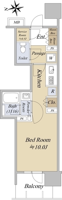 ＴＨＥ　ＡＳＡＫＵＳＡ　ＲＥＳＩＤＥＮＣＥの間取り