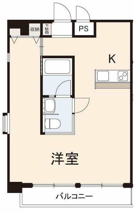 高松市塩上町のマンションの間取り