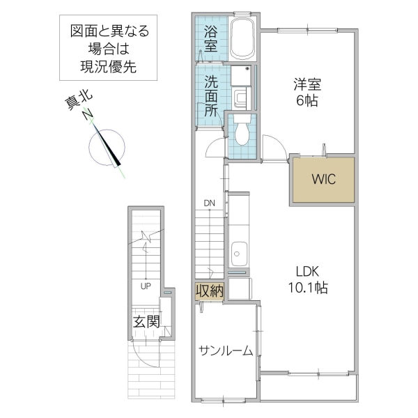 モデルノ Iの間取り