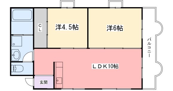 姫路市手柄のマンションの間取り