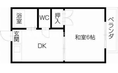 板野郡藍住町矢上のアパートの間取り