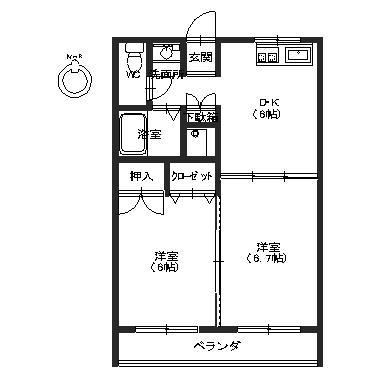 インディーハウスIIの間取り