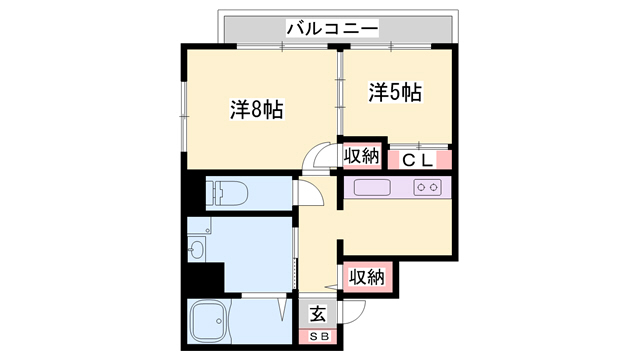 マンション西駅前の間取り