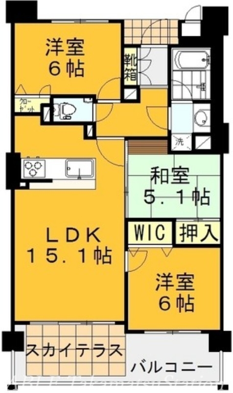 ロイヤルガーデン番町の間取り