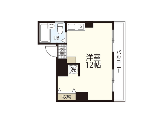 広島市中区十日市町のマンションの間取り