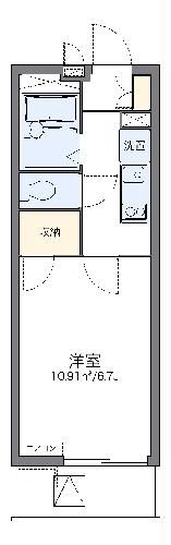 レオパレスラグレージュの間取り