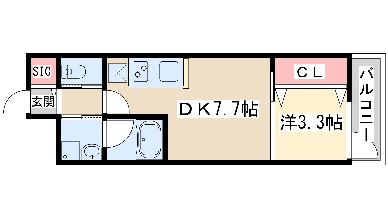 【大阪市東淀川区西淡路のマンションの間取り】