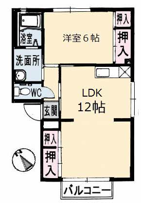 【アブニール焼山中央の間取り】