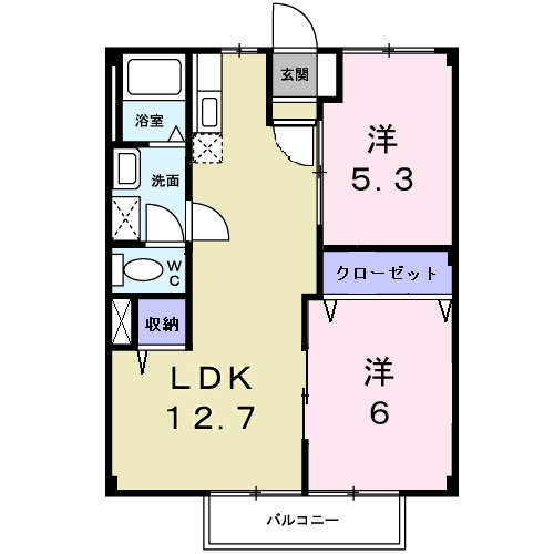 グリーンハイツの間取り