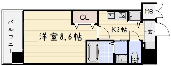 ベイプレイス小倉の間取り