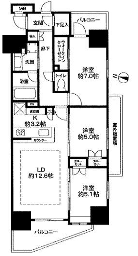 アンビシャス青砥の間取り