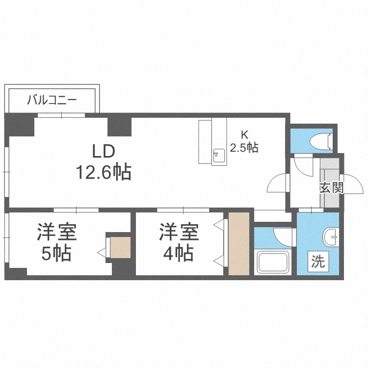 ＰＲＩＭＥ　ＵＲＢＡＮ北３条通の間取り