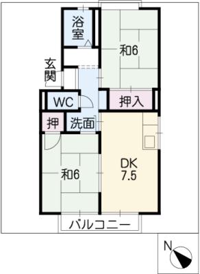 アーバンライフ横落Ａ棟の間取り