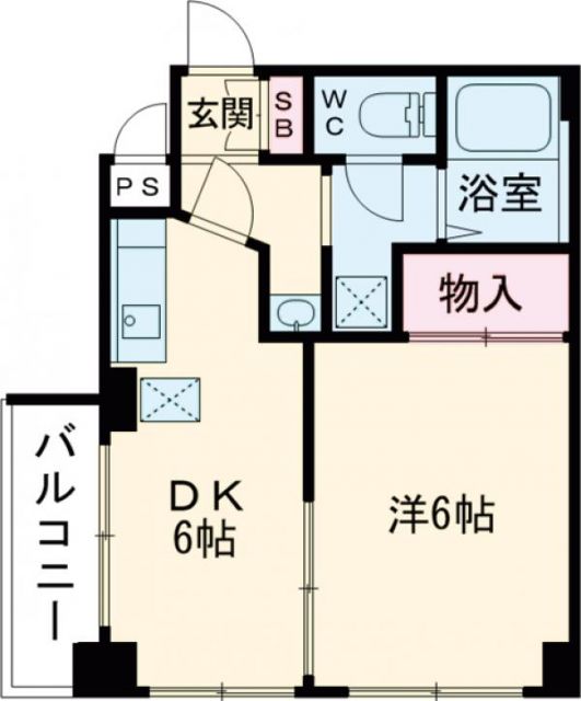 長岡京市神足のマンションの間取り