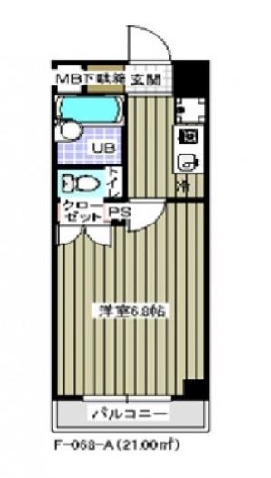 江東区木場のマンションの間取り