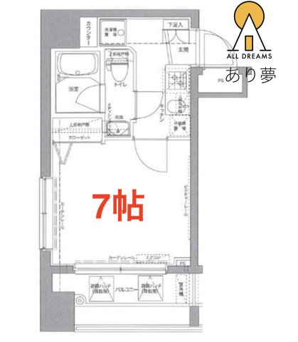 リクレイシア西横浜の間取り