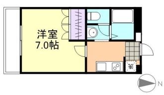 浅口市金光町占見新田のアパートの間取り