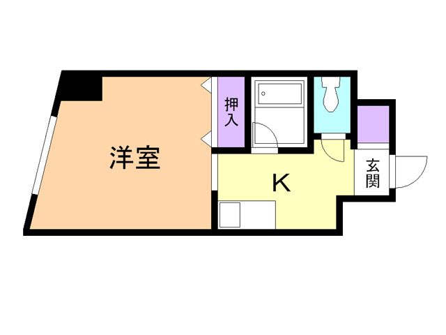 札幌市厚別区厚別中央二条のマンションの間取り