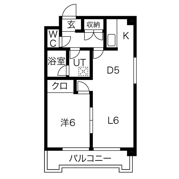 リバーエイト駒方の間取り