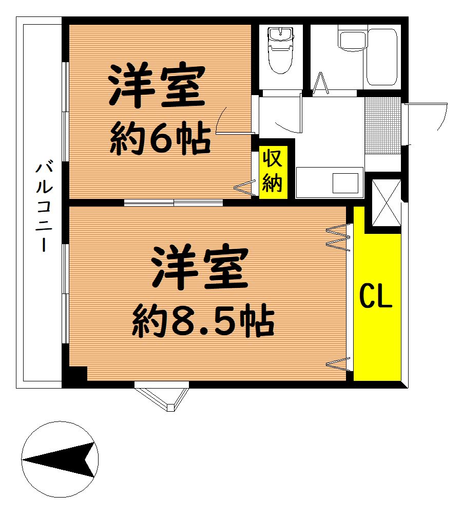 エス・ティマンション旭町の間取り