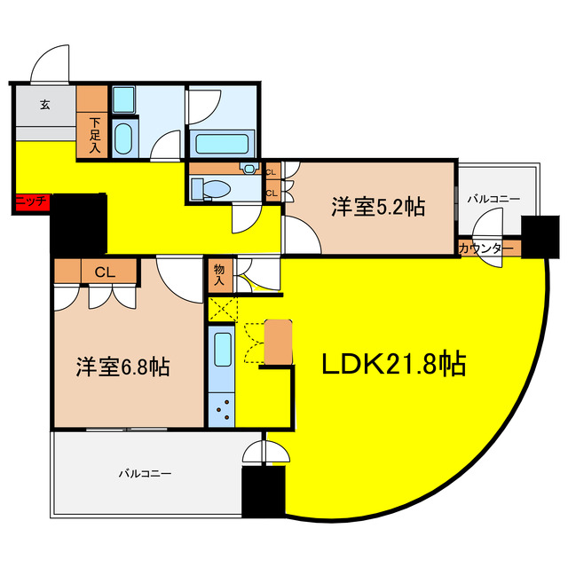 ザ・梅田タワーの間取り