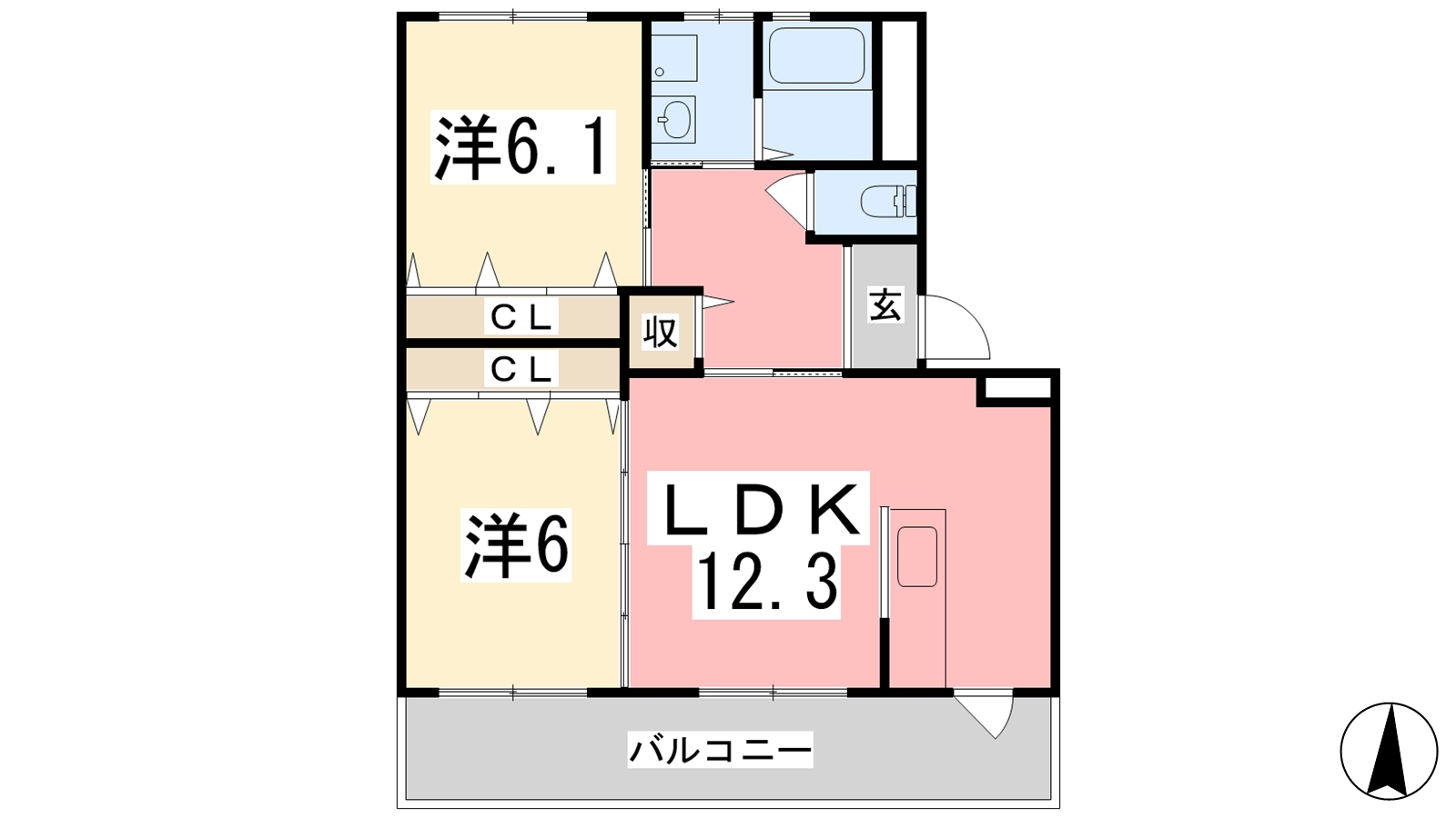 バンプロピスIIIの間取り