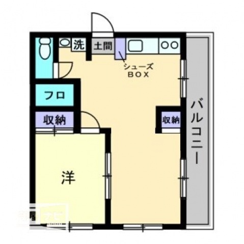 フラヌール桑原の間取り