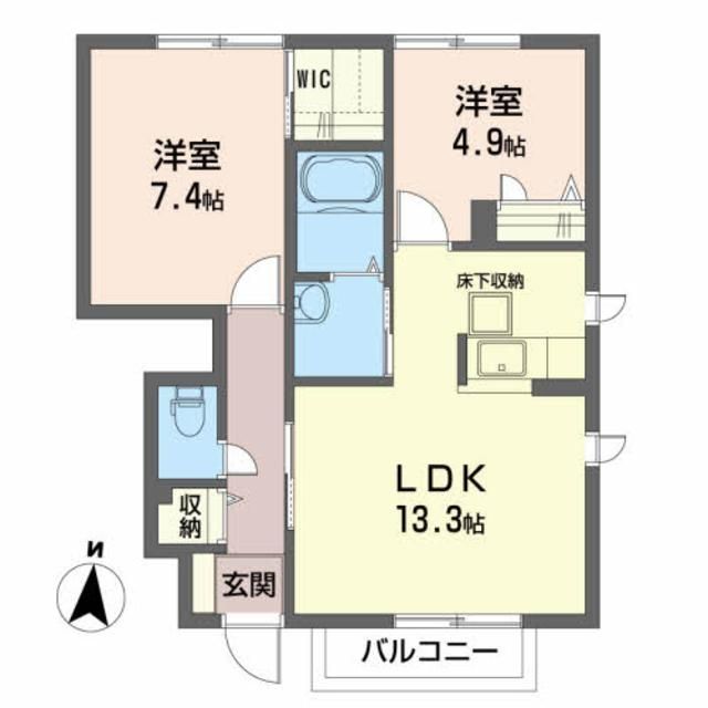 シャーメゾン杜王IIの間取り