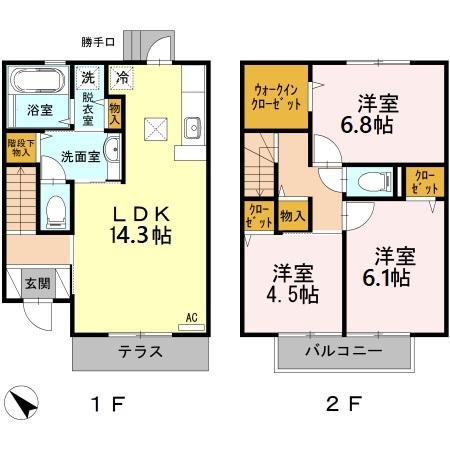 日佐 藤邸 I棟の間取り