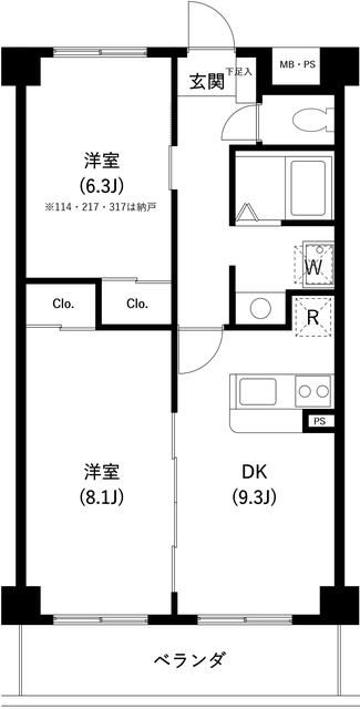 ＳＡＮＳＥＺＯＮ　Iの間取り