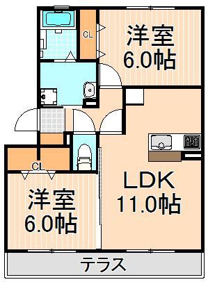 シェーネス　ホルツの間取り