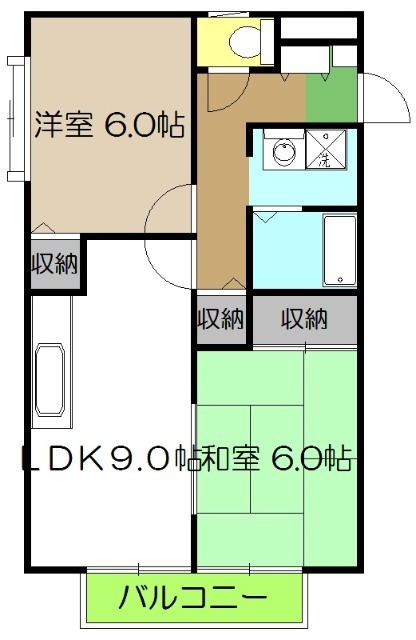 カーサ１５０　Ｂ棟の間取り