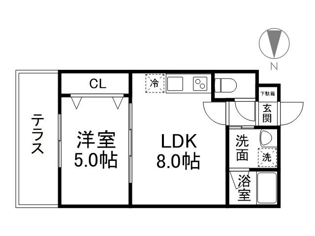 サクシード丹波橋西の間取り