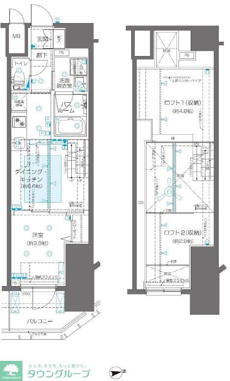 ZOOM新宿御苑前の間取り