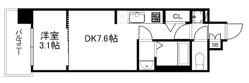 プレサンス京都東寺の間取り