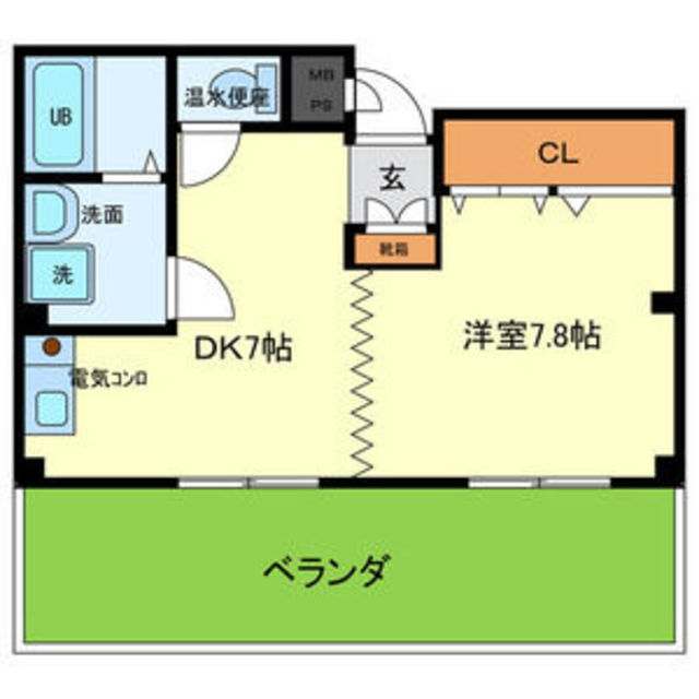 大阪市淀川区三津屋北のマンションの間取り