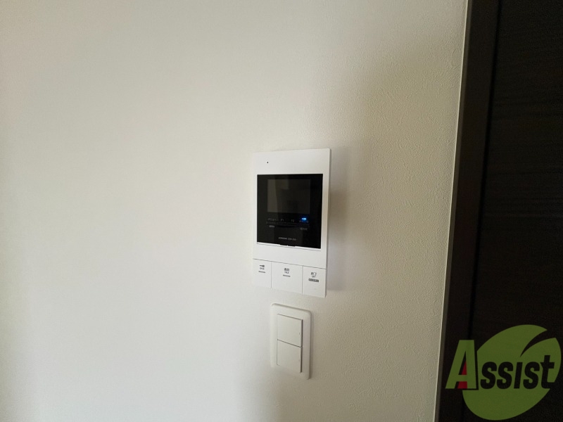セキュリティ　インターホンです。オートロック付きで安心のマンションです。