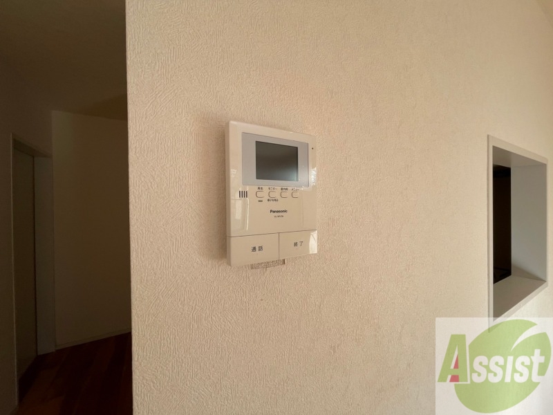 セキュリティ　インターホンで来客確認ができます。安心ですね。