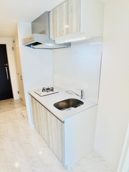 キッチン　コンパクトなキッチンで掃除もラクラク