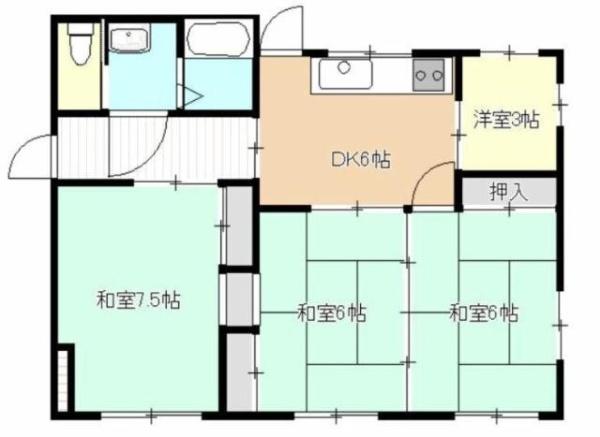 東大宮貸家の間取り写真