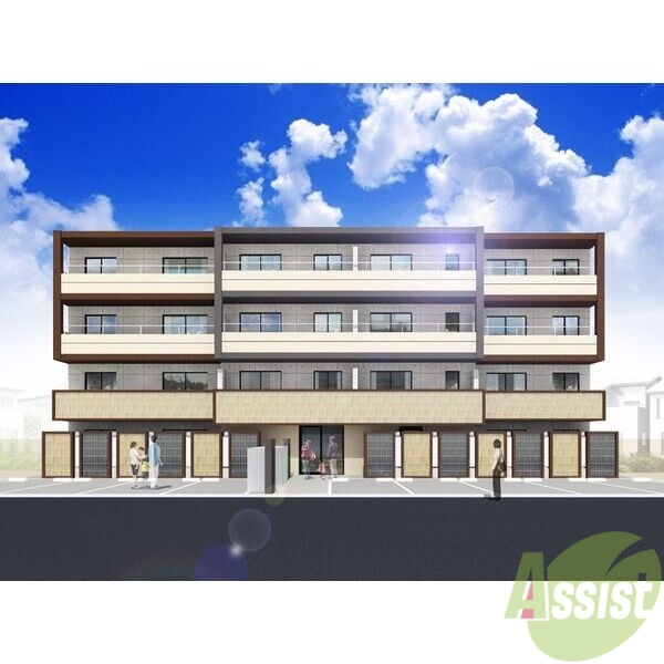 建物外観　外観予想パース　札幌市中央区南十三条西「仮）南１３西７ＭＳ」