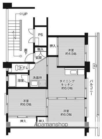 ビレッジハウス備前片上2号棟の間取り写真