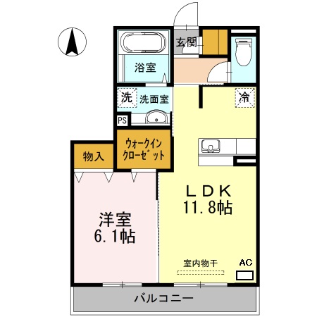 ユイマール近見の間取り写真