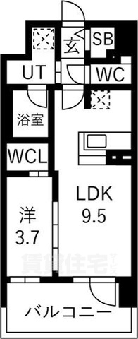 ソルテラスUMEDA NORTHの間取り写真