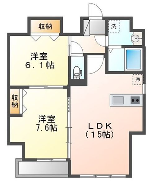 地下鉄鶴舞線 大須観音駅 徒歩1分 10階建 築4年の間取り写真