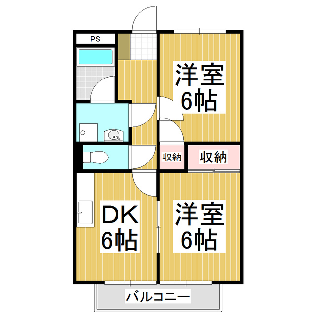 モンターニュ横山の間取り写真