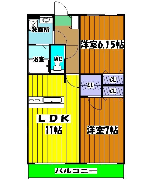 エクセルコート妙典の間取り写真