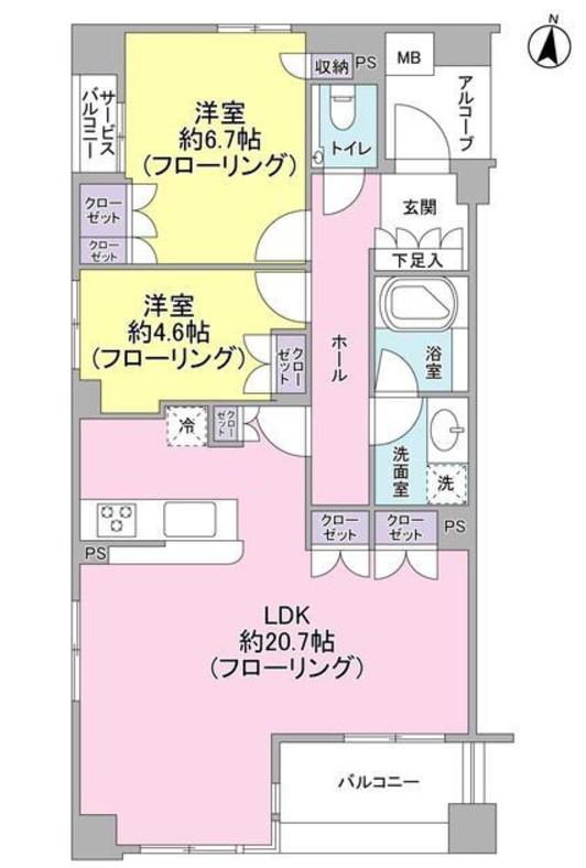 ガーデンヴィラ三軒茶屋の間取り写真