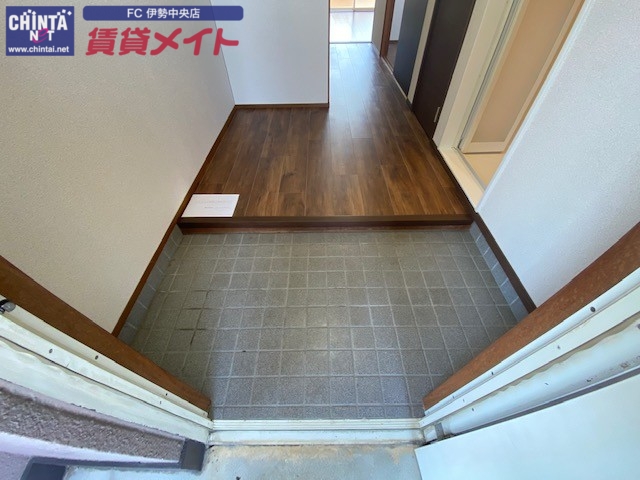 桜マンションの玄関写真