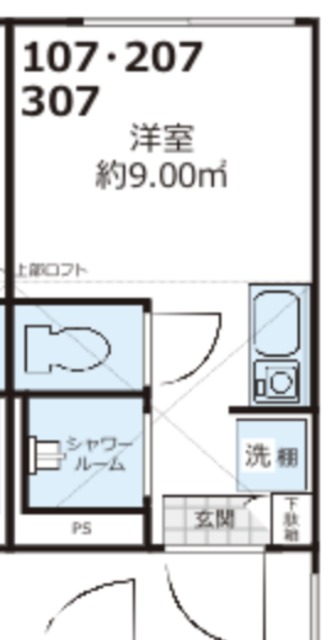 Shanti Casa四谷若葉の間取り写真